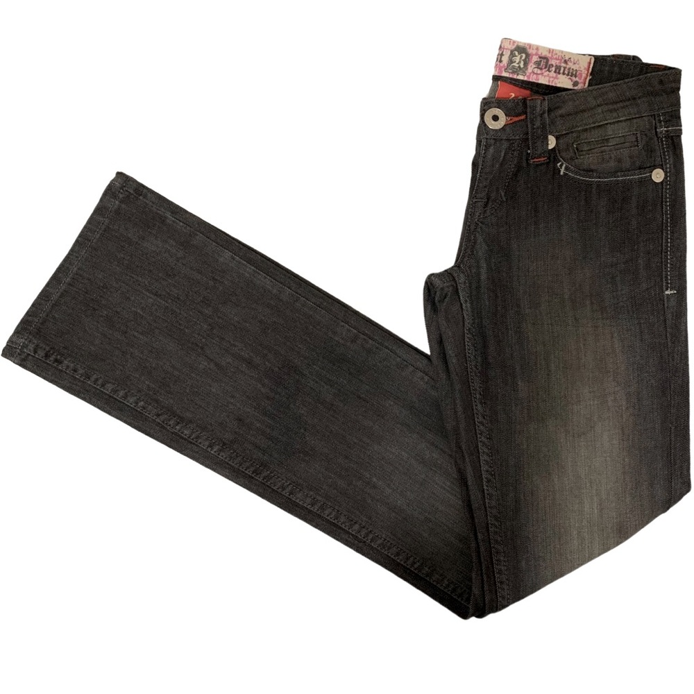 Request Denim | NWOT Bootcut Jeans Faded Black Wash Size 24 - Picture 12 of 15
